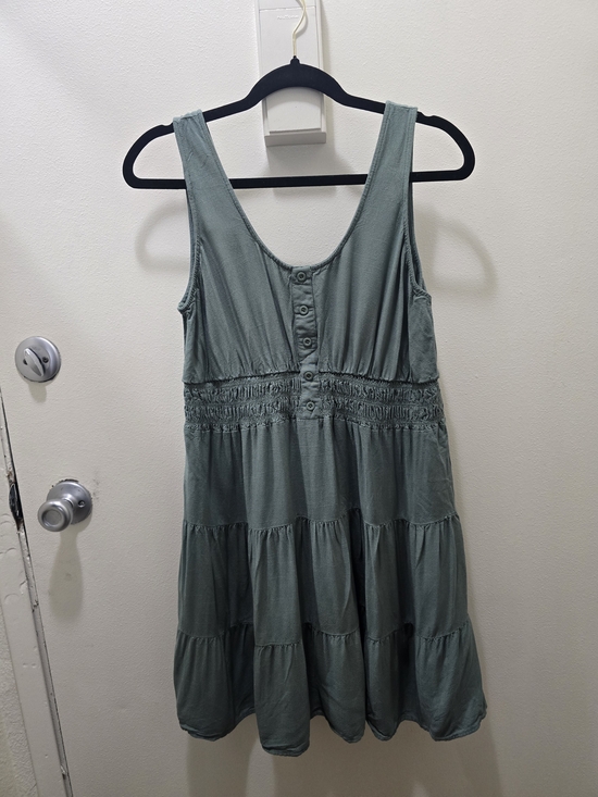 eesome Dresses & Skirts - ​ee:some Sage Green Tiered Mini Dress